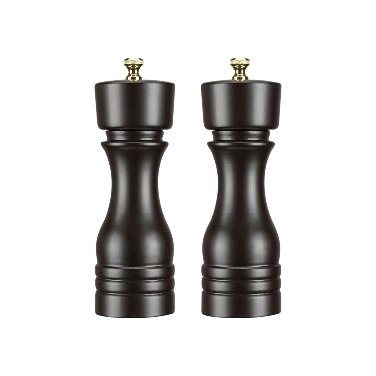 Catarina König salt- og peberkværn på 18 cm i mørkebrun mat finish fra Chocolate Collection