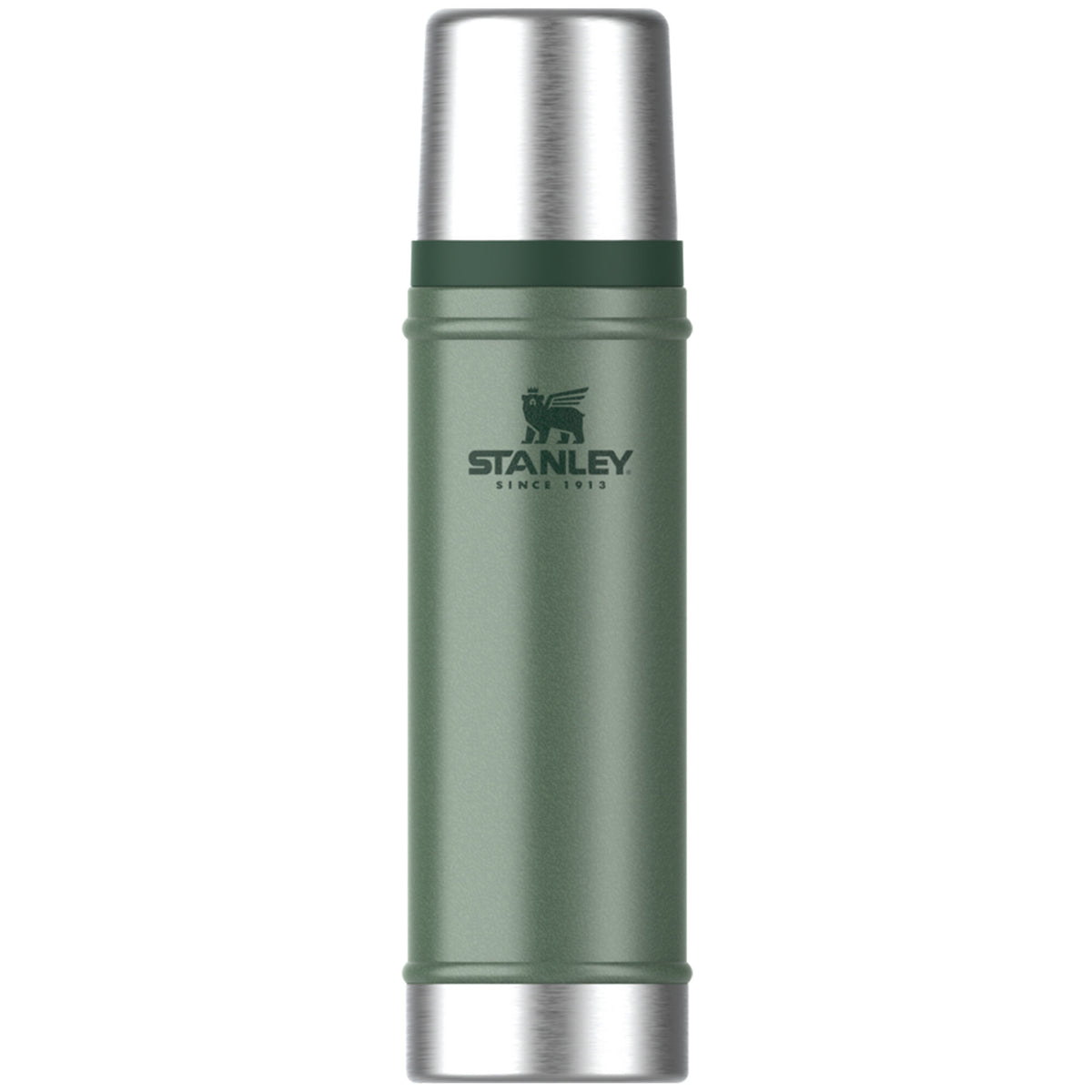 Grøn Stanley Legendary Classic termoflaske på 0,59 liter i hammertone green