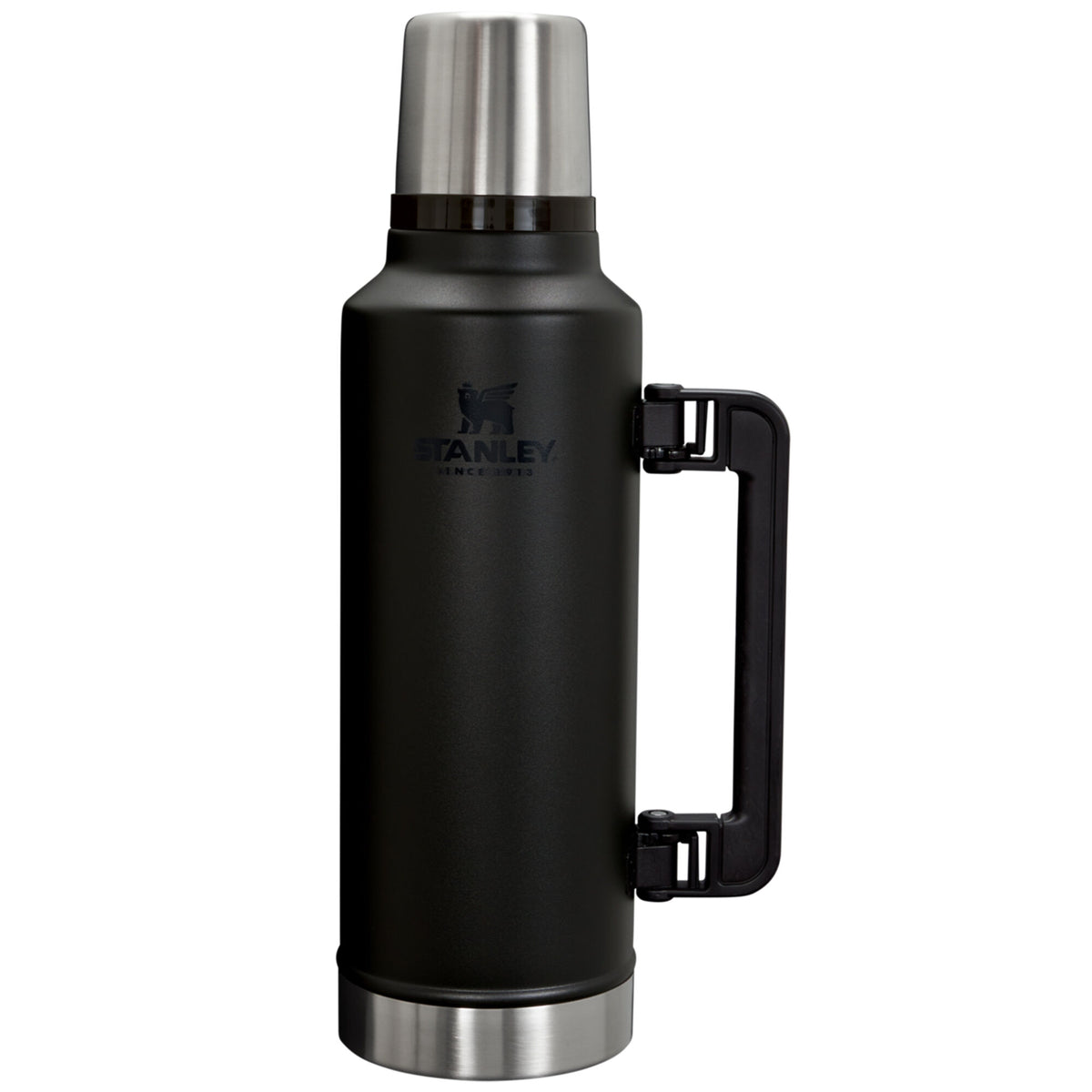 Sort termoflaske på 1,9 liter fra Stanley, serien Legendary Classic