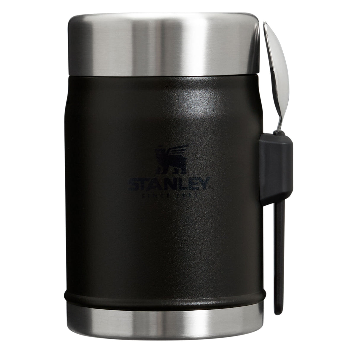 Sort Stanley Legendary Classic madtermobeholder på 0,41 liter med spork