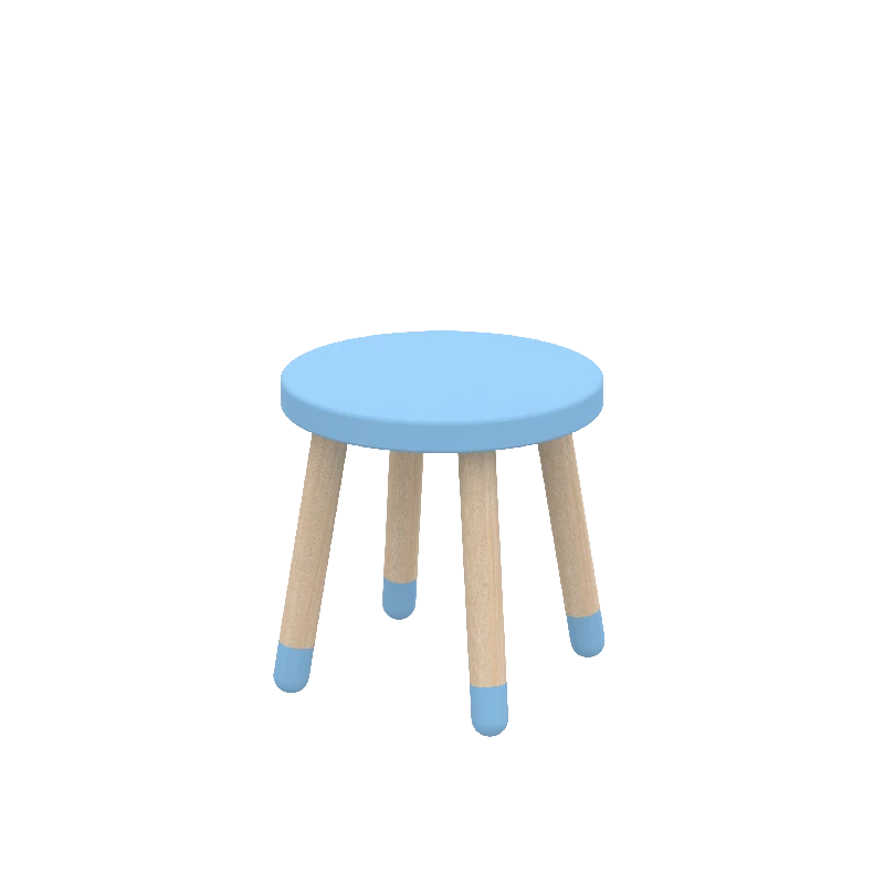 Flexa Dots taburet i farven Blue Skies, Ø30 x 30 cm