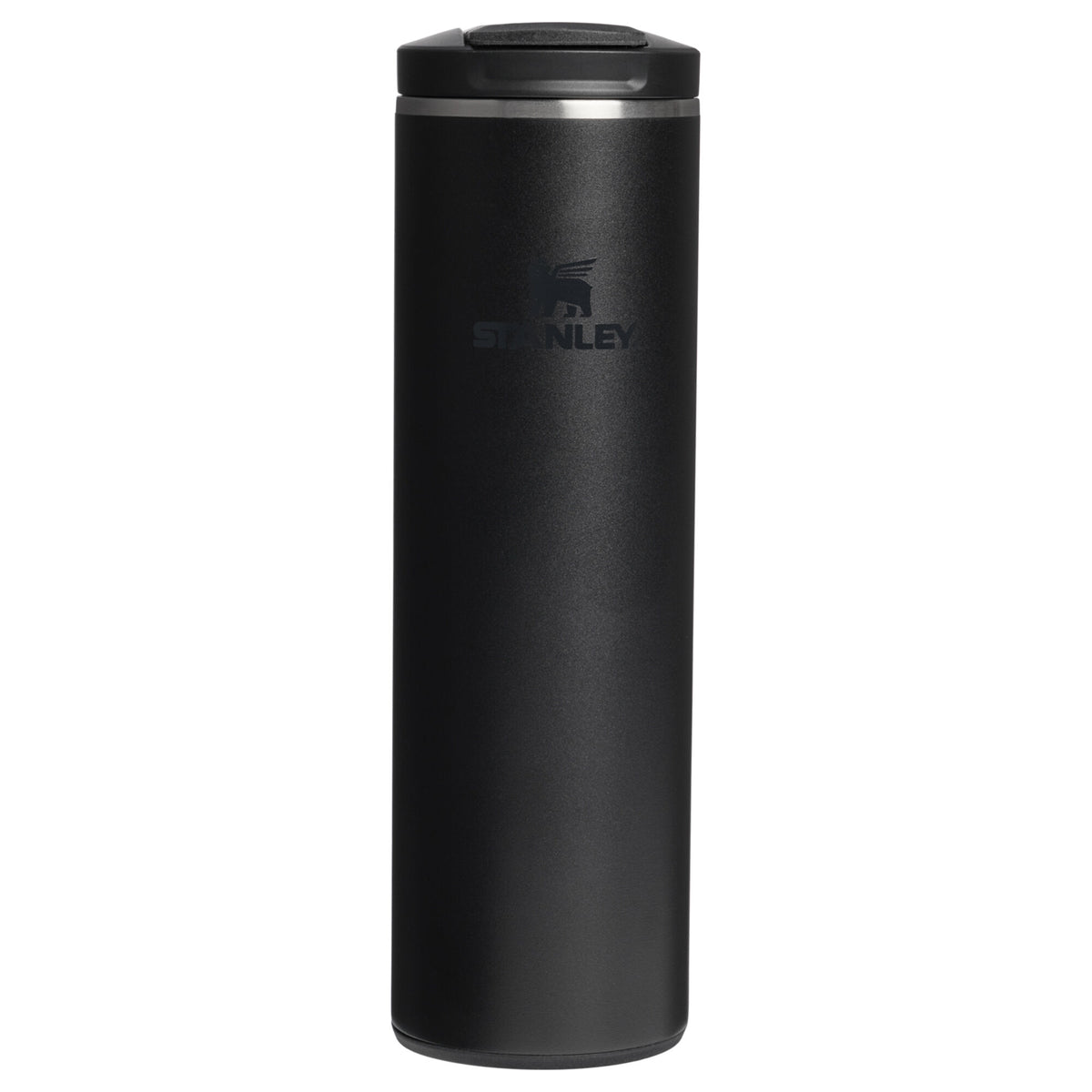 Stanley Transit Fliptop termokrus i mat sort, 0,47 liter, med slank form