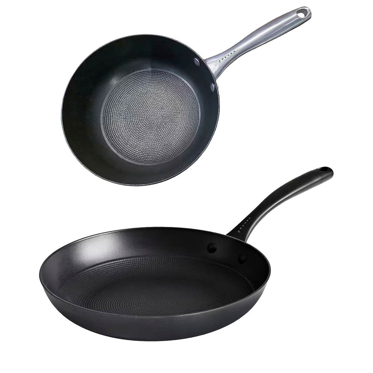 Satake sæt med stegepande 28 cm og sauteuse 20 cm med låg i letvægtsstøbejern