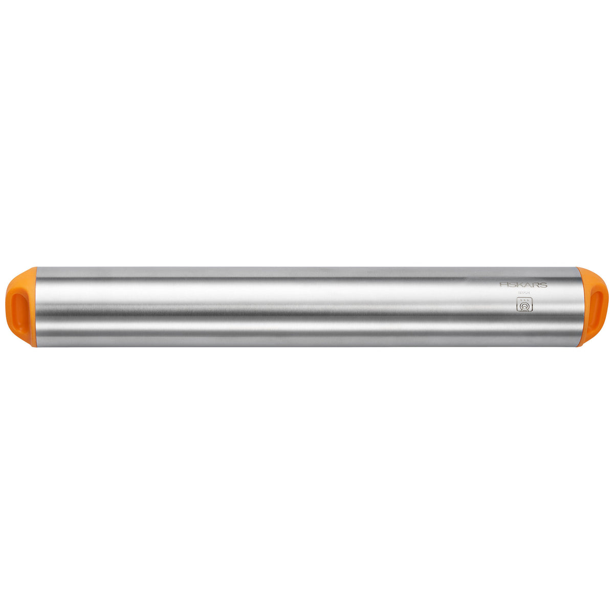 Fiskars Functional Form kagerulle i rustfrit stål med orange detaljer