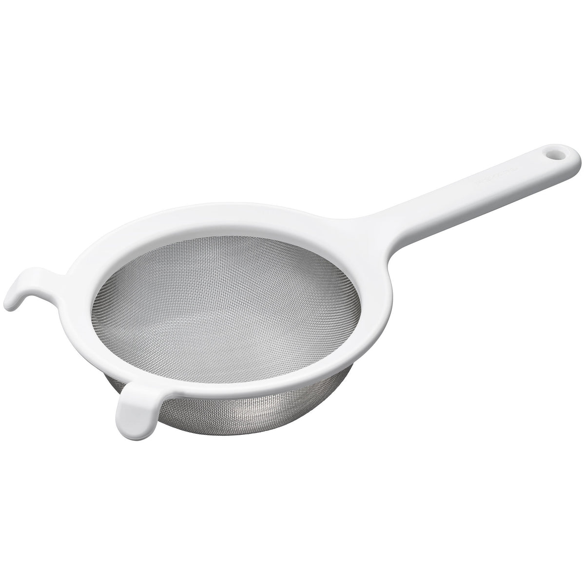 Orange Fiskars Functional Form si med finmasket metalnet