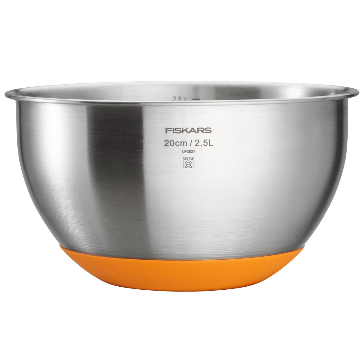 Fiskars Functional Form røreskål på 2,5 liter i rustfrit stål