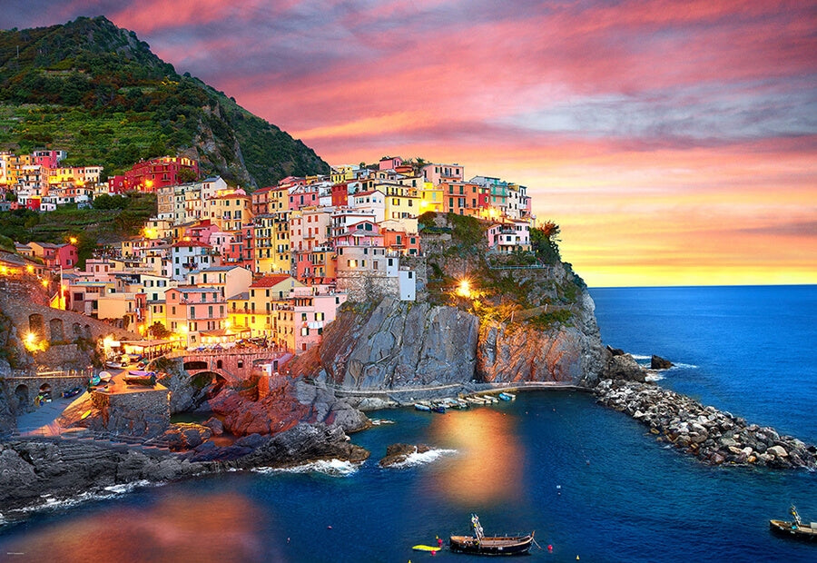 Eurographics Manarola at Dusk puslespil med 2000 brikker