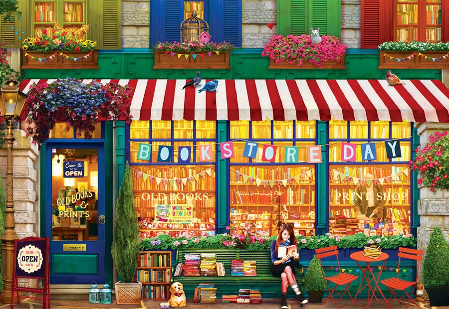Eurographics The Old Bookstore puslespil med 2000 brikker