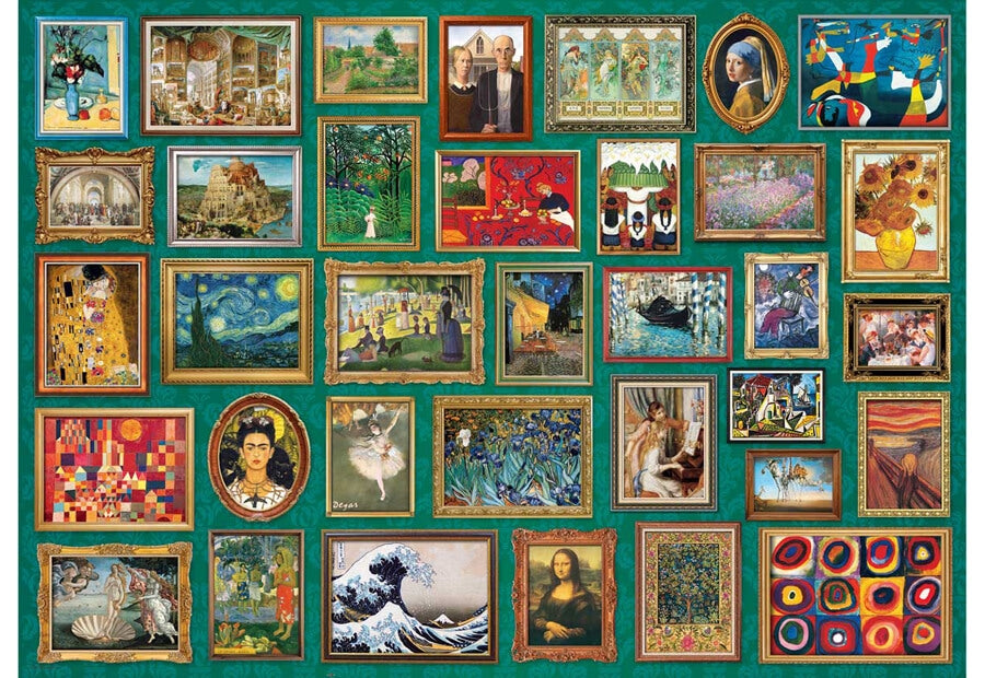 Eurographics puslespil Masterpieces med 2000 brikker