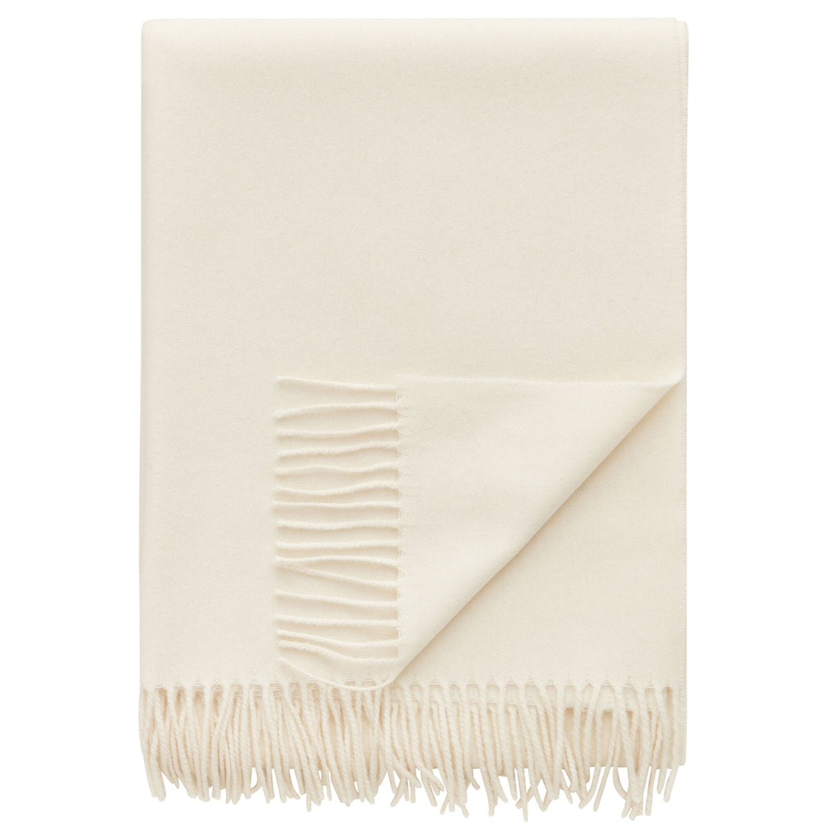 Beige Decotique Desert plaid i uld og kashmir, 180 x 130 cm