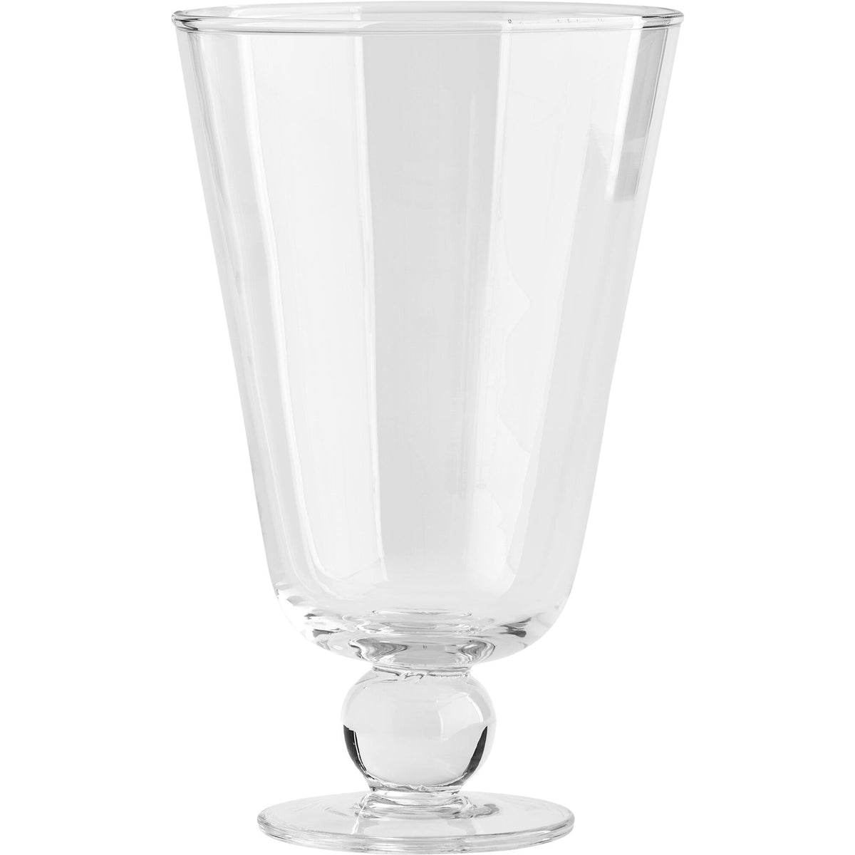 Decotique Karla vase i klart glas, 26 cm høj, med dekorativ fod