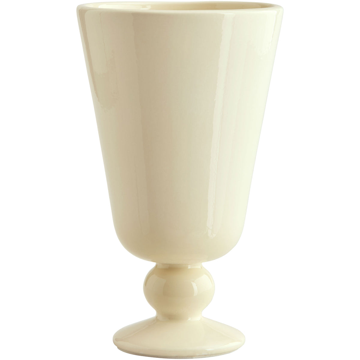 Decotique Karla vase i glaseret keramik, 26 cm, med høj fod