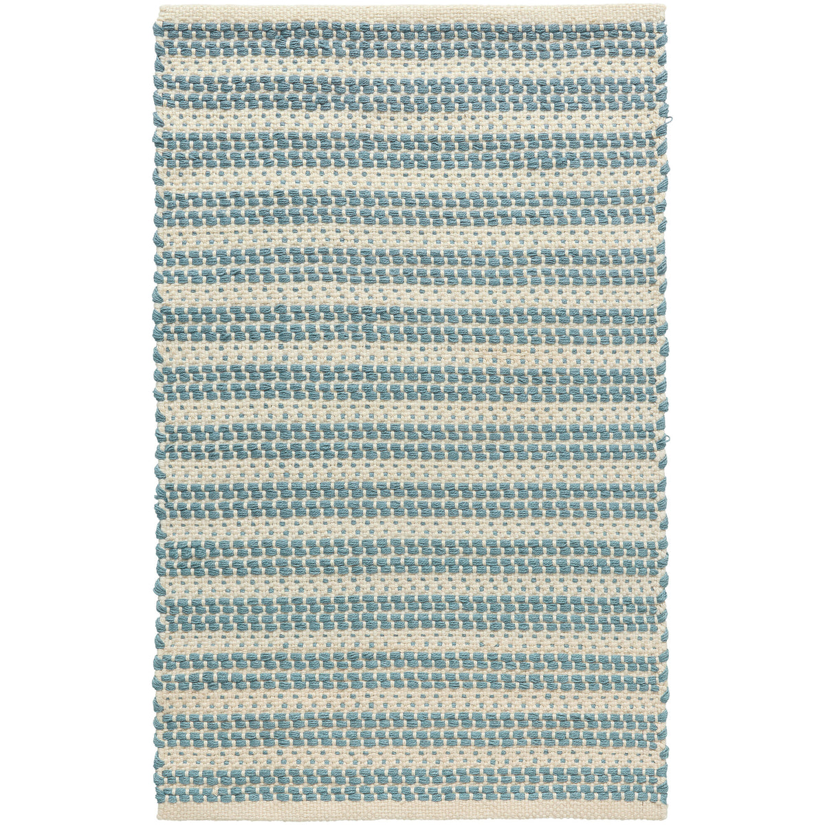 Decotique Dune løber med blå og offwhite striber på 75 x 250 cm