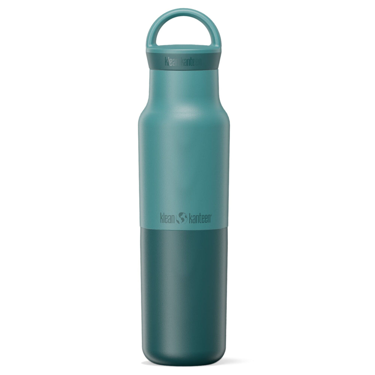 Klean Kanteen Rise Vacuum Classic termoflaske i Brittany Blue med Arch Loop-låg, 355 ml