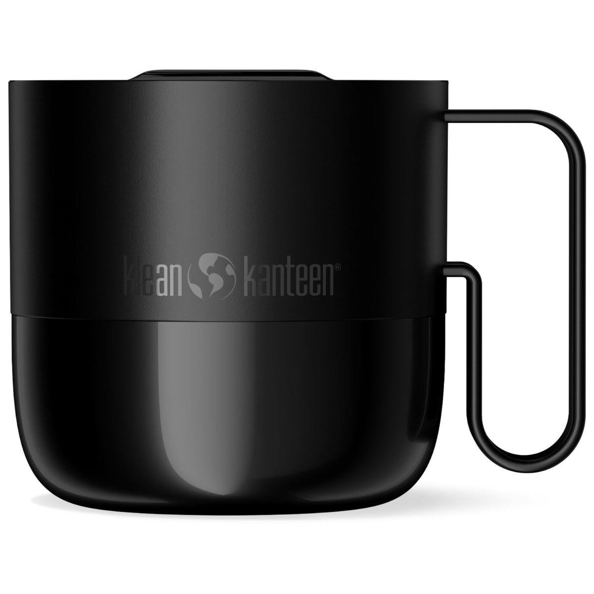 Sort Klean Kanteen Rise termokrus på 355 ml med skydelåg