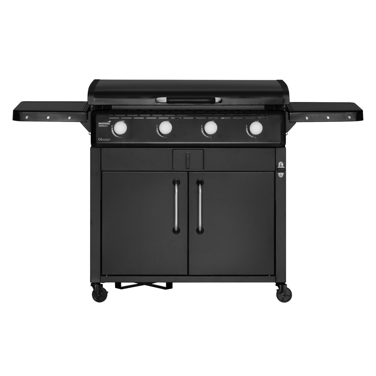 Mustang Griddle 4 stegebord med stor stegeplade til udendørs madlavning