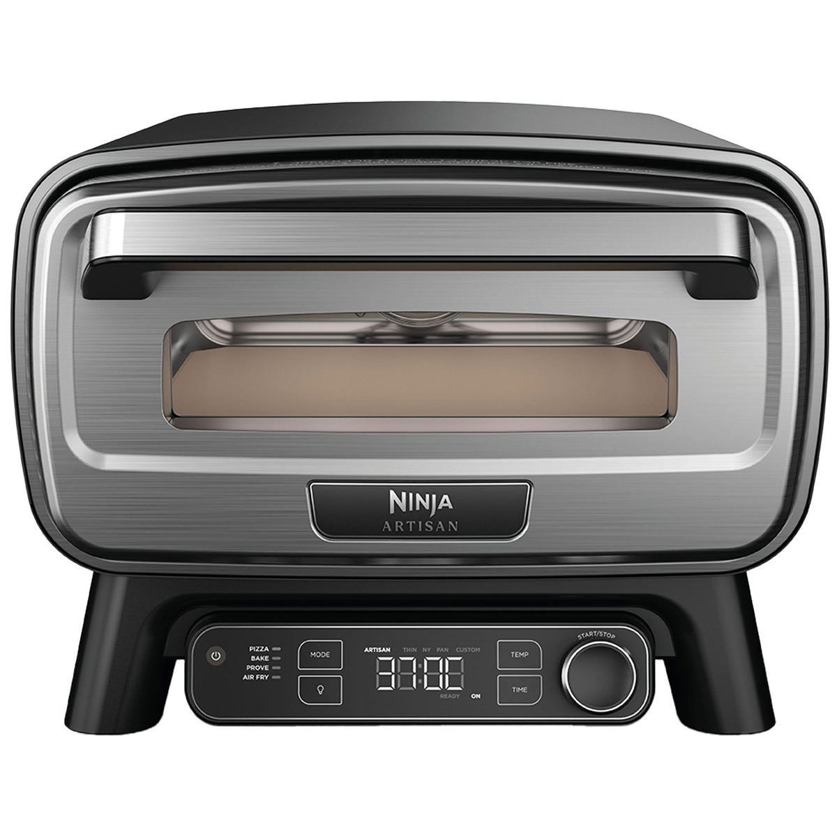 Ninja Artisan elektrisk pizzaovn og airfryer i gråt stål