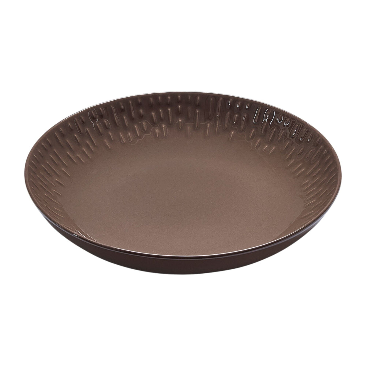 Aida Confetti dyb tallerken i farven chocolate, 23 cm