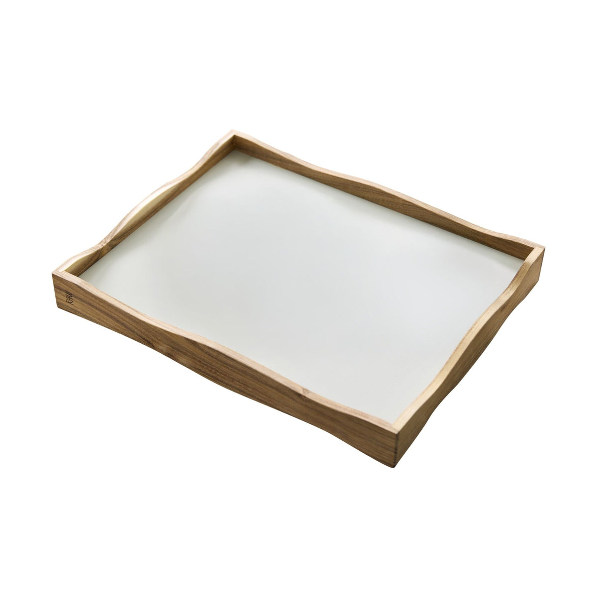 Aida RAW serveringsbakke i massiv teak, 38 x 31 cm