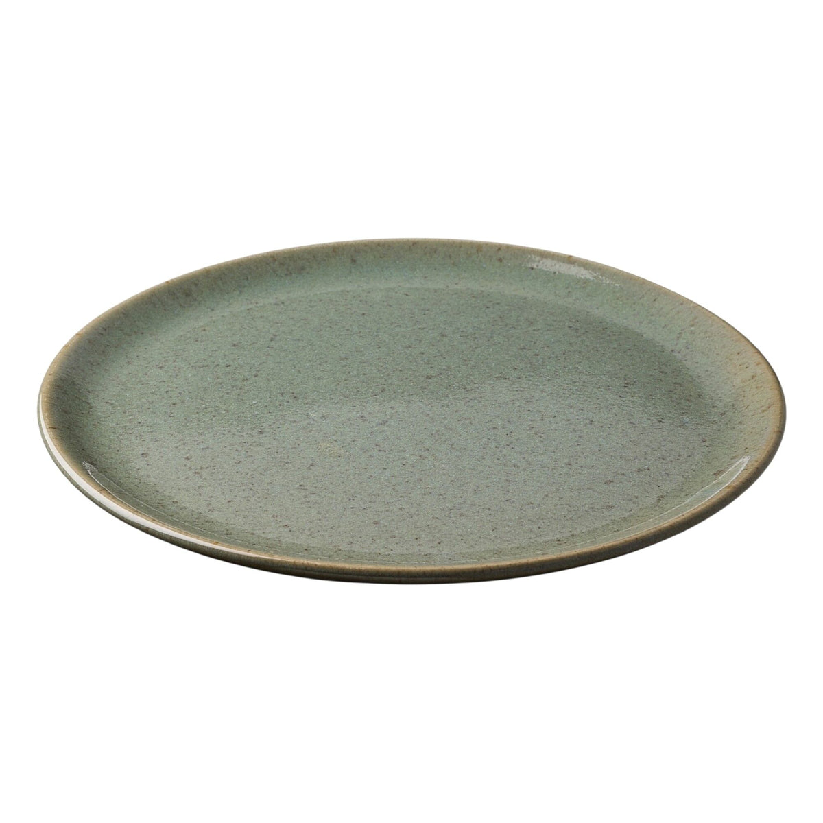 Aida RAW Colour asiet på 20 cm med grønlig glasur i greenish