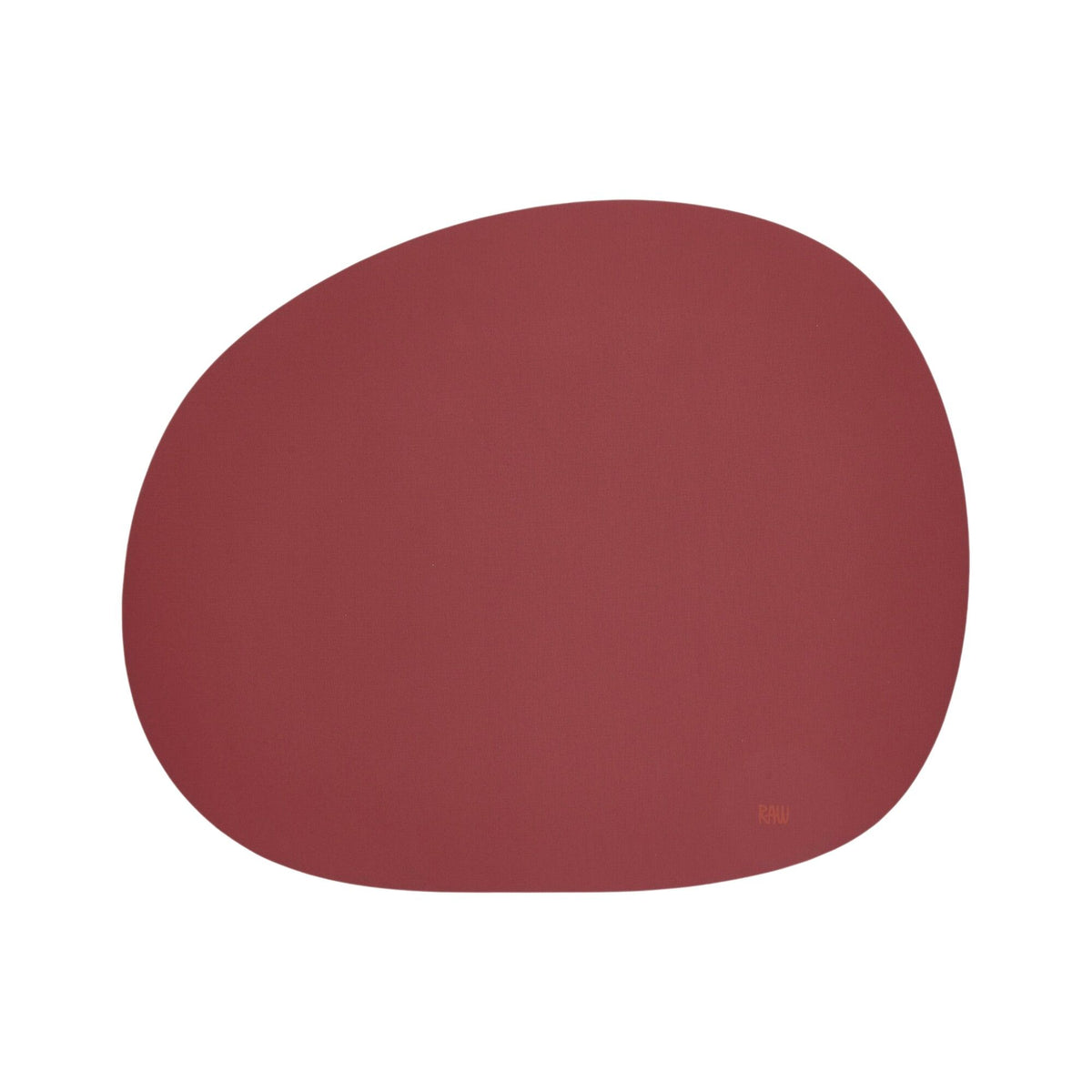 Bordeaux dækkeserviet fra Aida RAW, 41 × 33,5 cm, med PU-overside og silikonebund