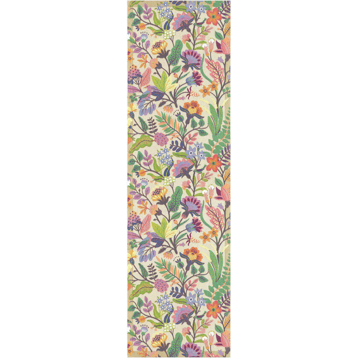 Flerfarvet Ekelund Colourful bordløber på 35 × 120 cm med livligt mønster