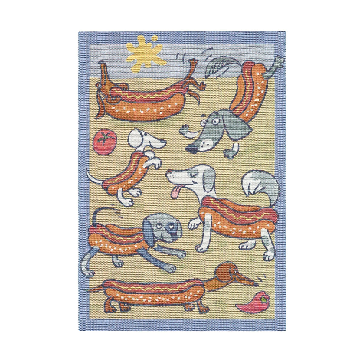 Ekelund viskestykke med Hot Dog-motiv, 35 x 50 cm, til køkkenet