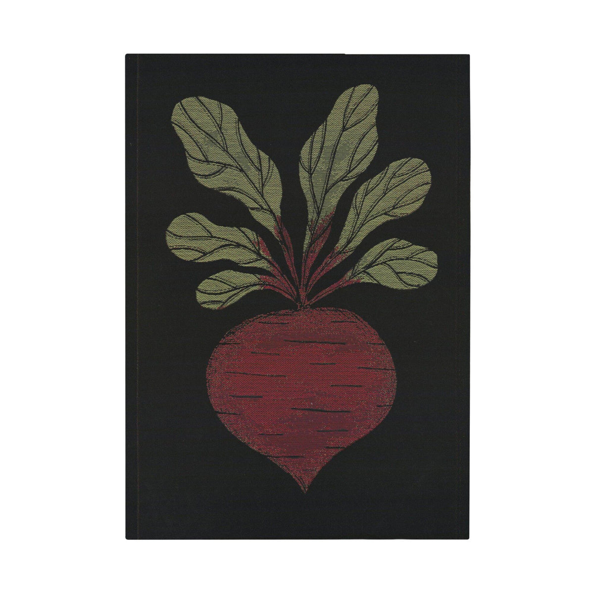 Ekelund viskestykke med rødt Rødbede-motiv af Betty Svensson, 35 × 50 cm