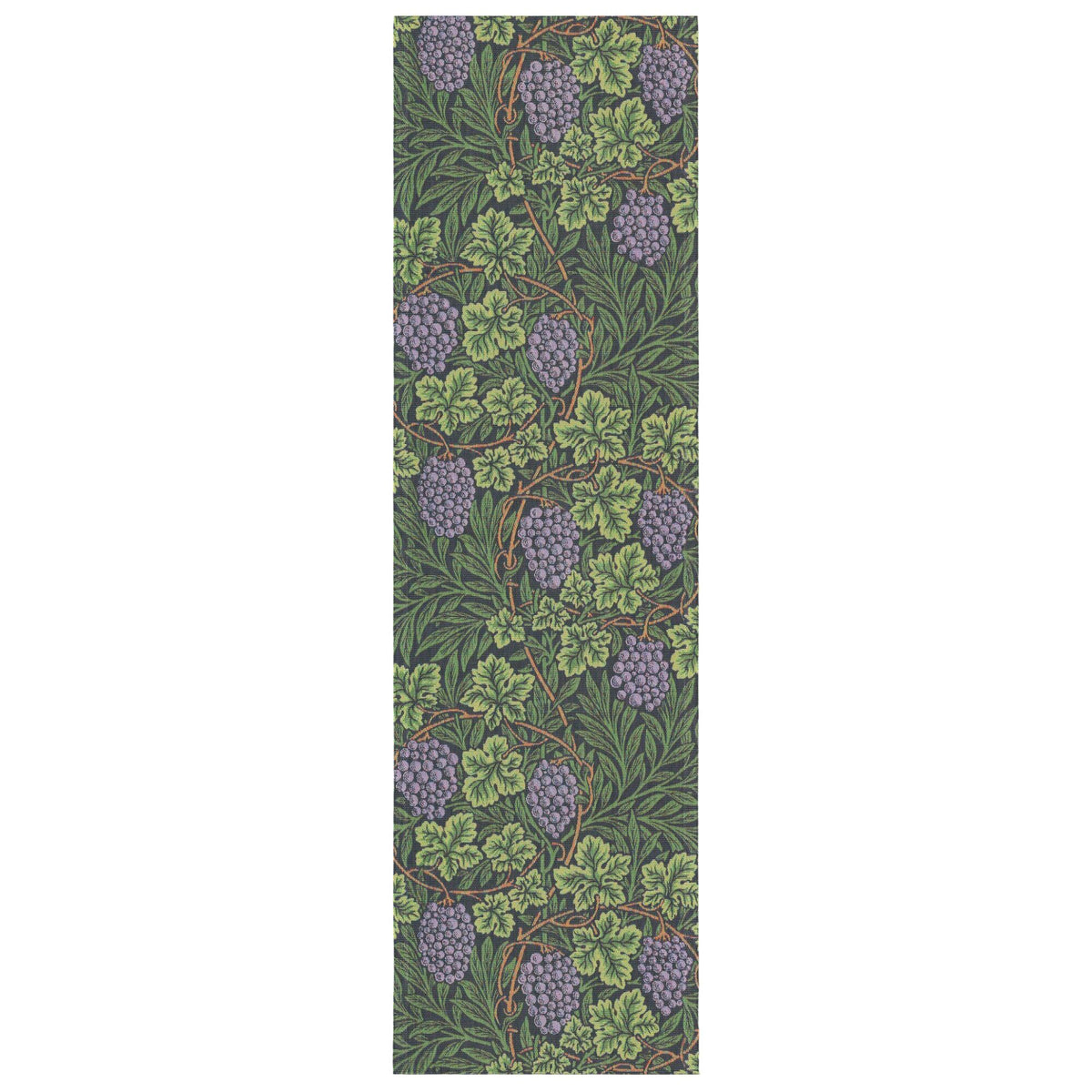Flerfarvet Ekelund Vine bordløber 35 x 120 cm med William Morris mønster
