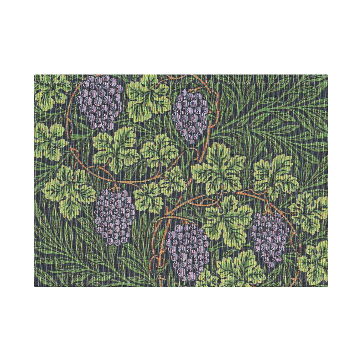 Grøn Ekelund Vine dækkeserviet med William Morris-mønster, 35 × 48 cm