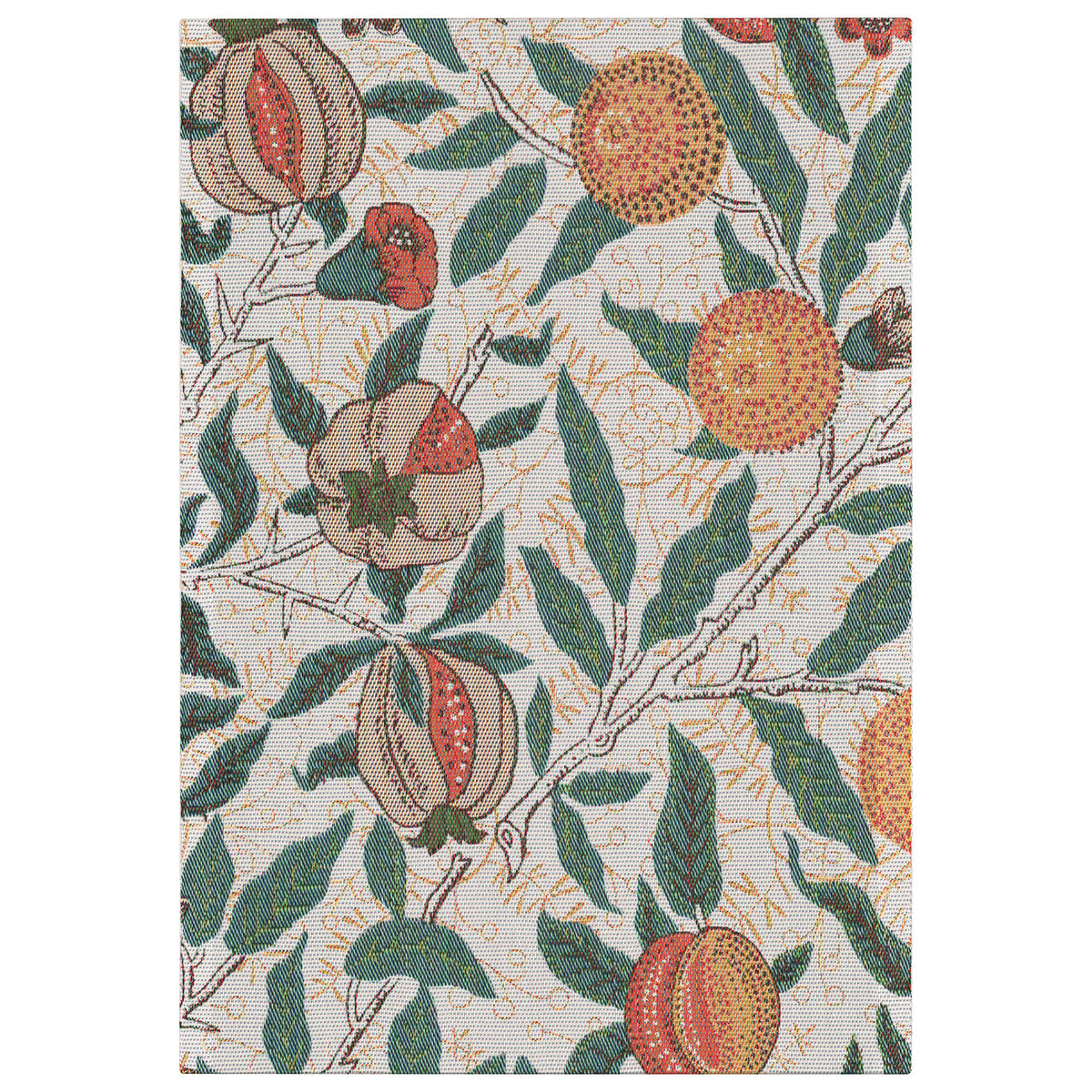 Fruit-håndklæde på 35 x 50 cm fra Ekelund med mønster inspireret af William Morris