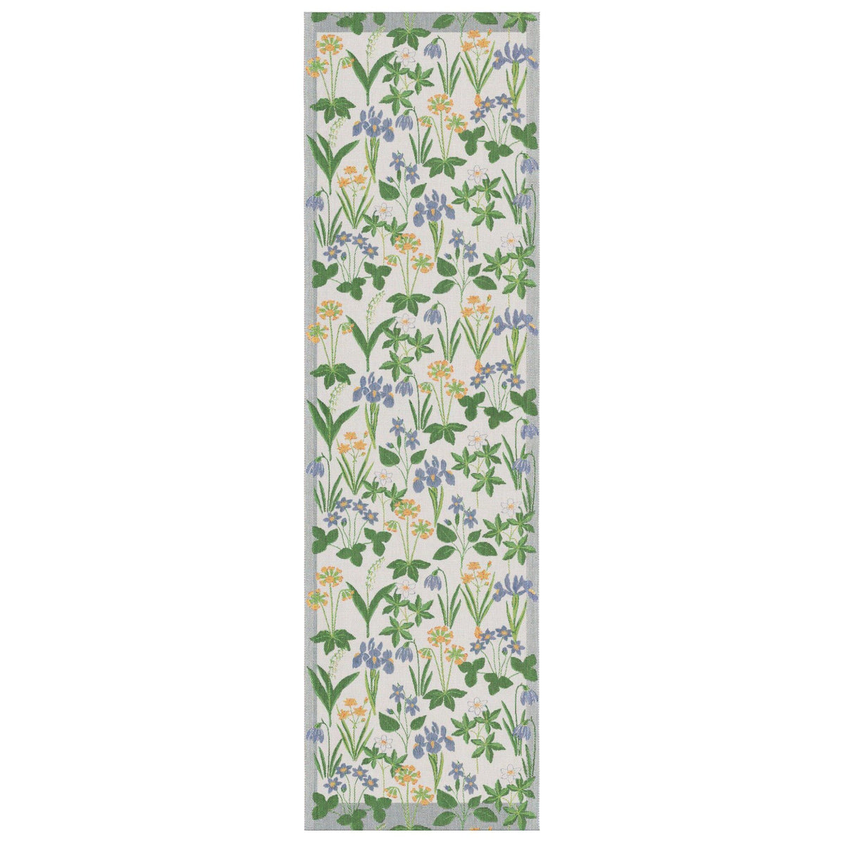 Ekelund bordløber i mønstret Solblå fra Virtuelli Designs, 35 x 120 cm