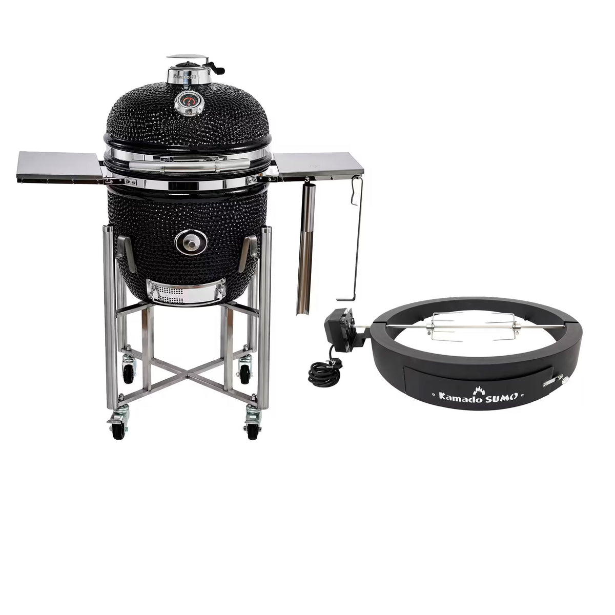Kamado Sumo Signature Midi kamadogrill med rotisseri og pizzaovn