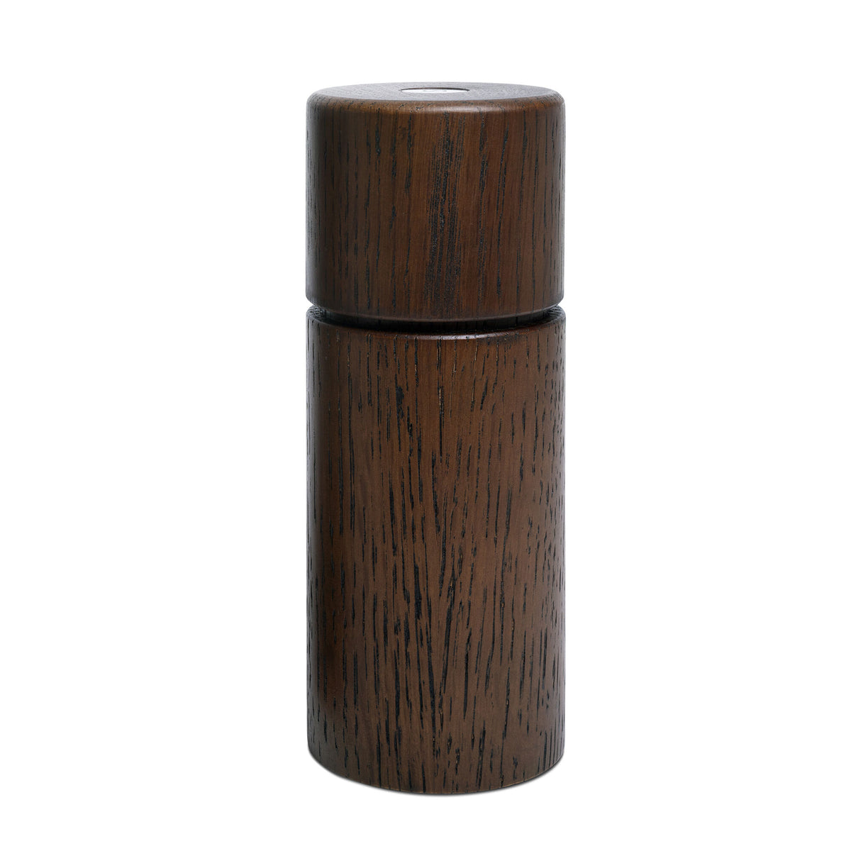 Crushgrind Bergen krydderikværn i smoked oak, 12 cm, af røget eg med mørk tone