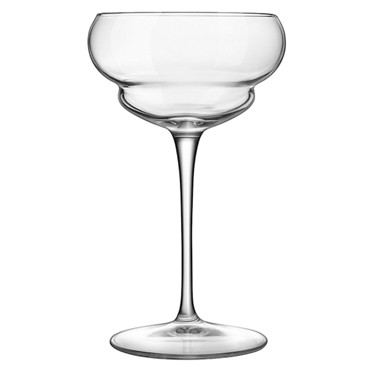 Luigi Bormioli Backdoor '20s Nick & Nora cocktailglas på 17 cl, sæt med seks gennemsigtige glas