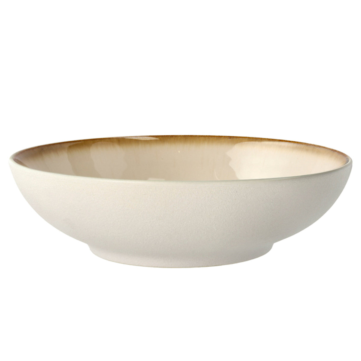 Bitz Gastro pastaskål på 20 cm i hvid og creme med reaktiv glasur