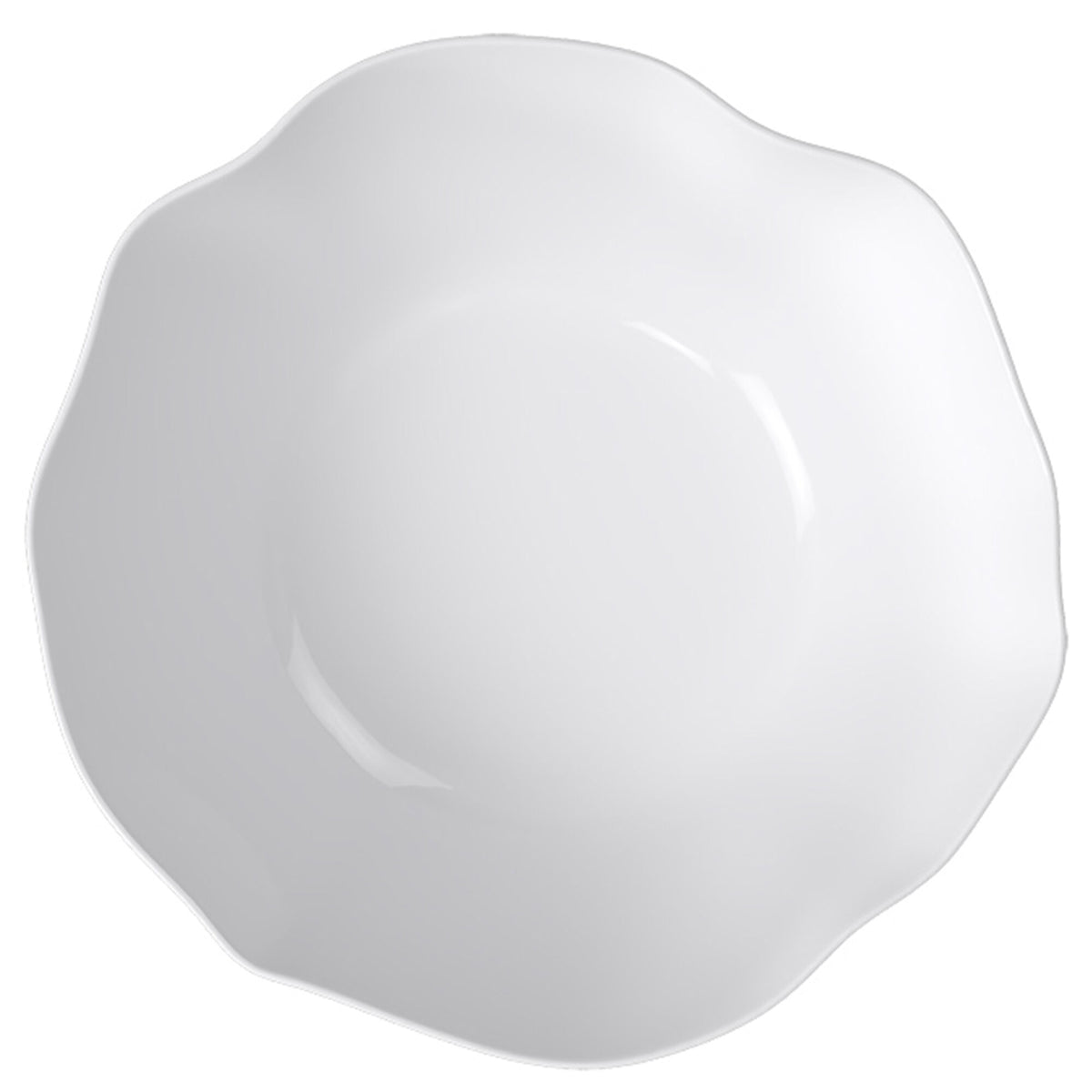 Hvid Villeroy & Boch Pura serveringsskål med bølgende kanter, 1,8 liter
