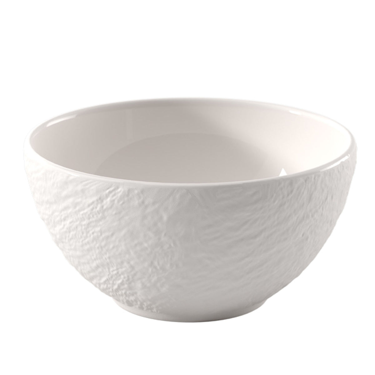 Hvid Villeroy & Boch Manufacture Ice morgenmadsskål med frostmat yderside
