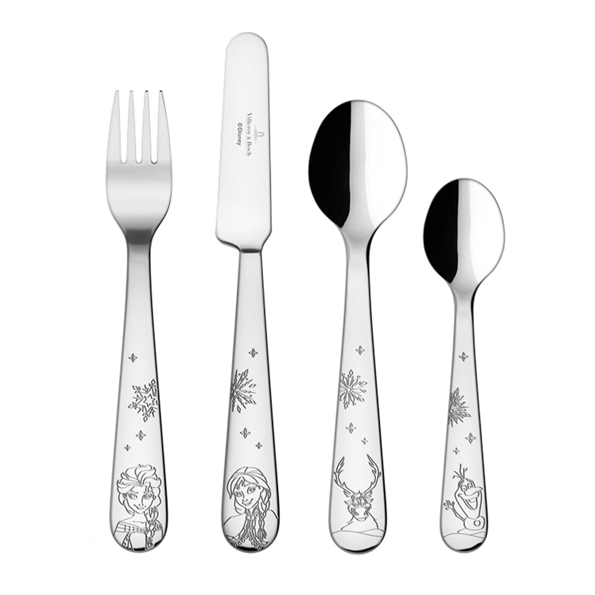 Villeroy & Boch Disney Frozen børnebestik i rustfrit stål, 4 dele