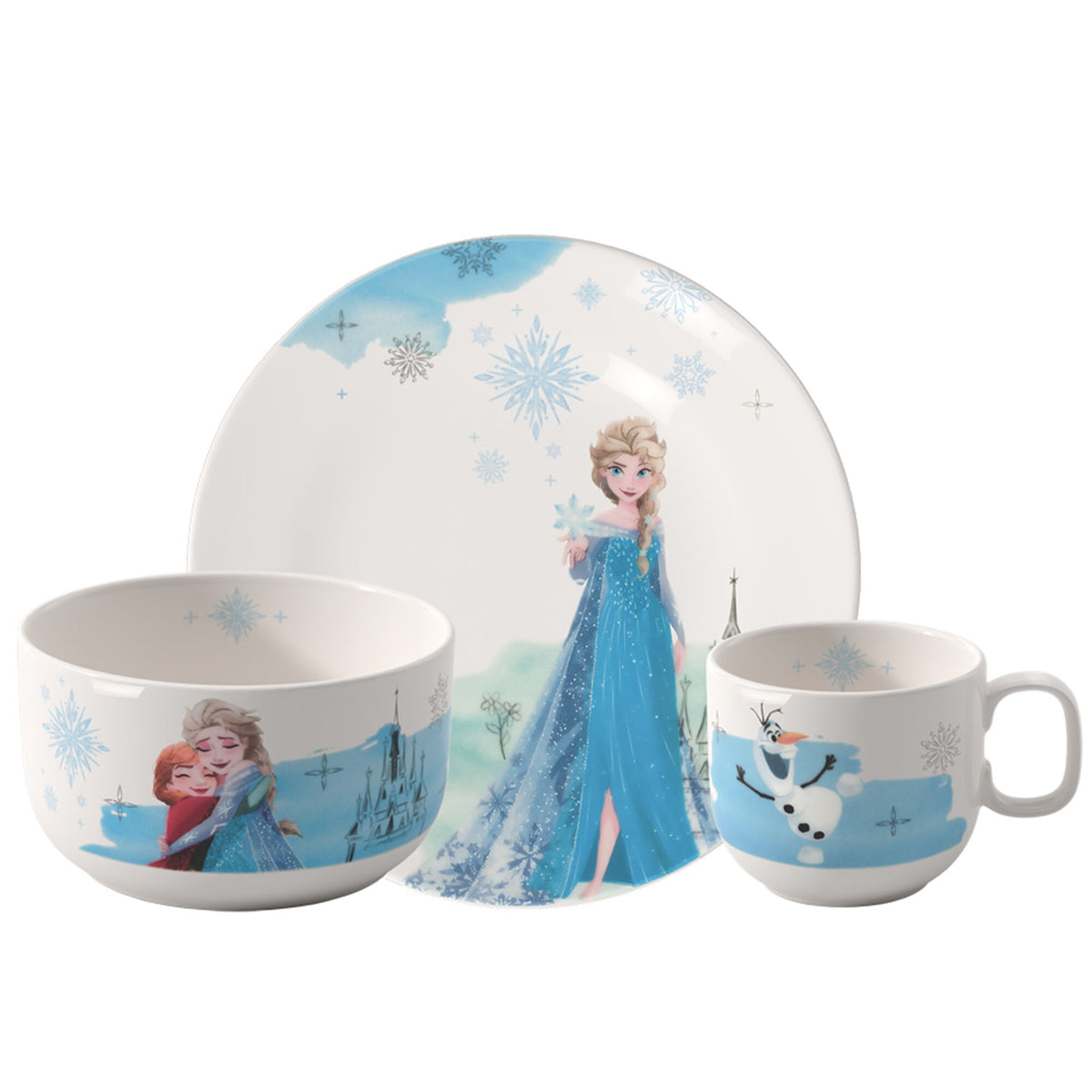 Villeroy & Boch Disney Frozen børneservice med tallerken, skål og krus