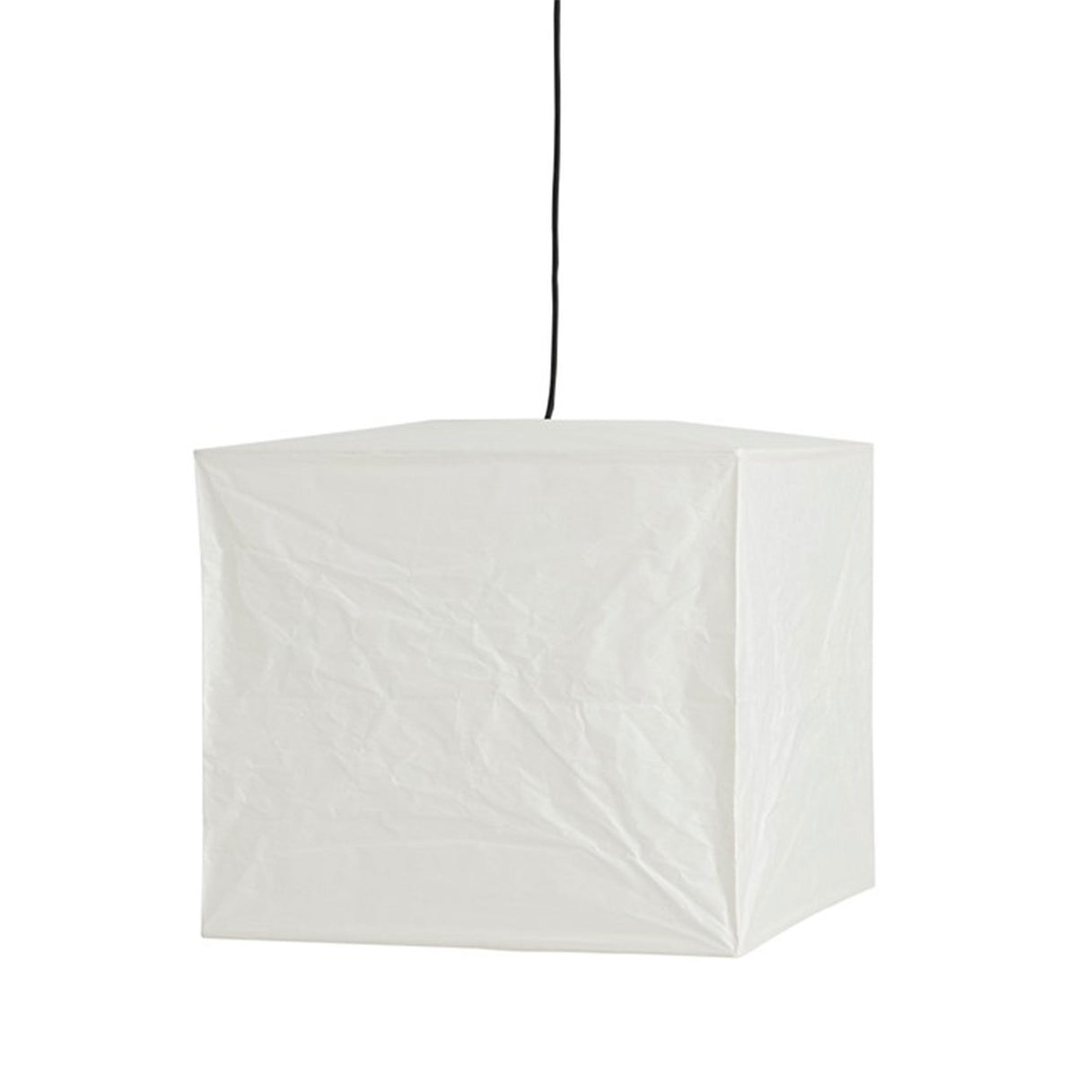 Hay Paper Shade Cube kubisk lampeskærm i hvidt papir, 45 cm