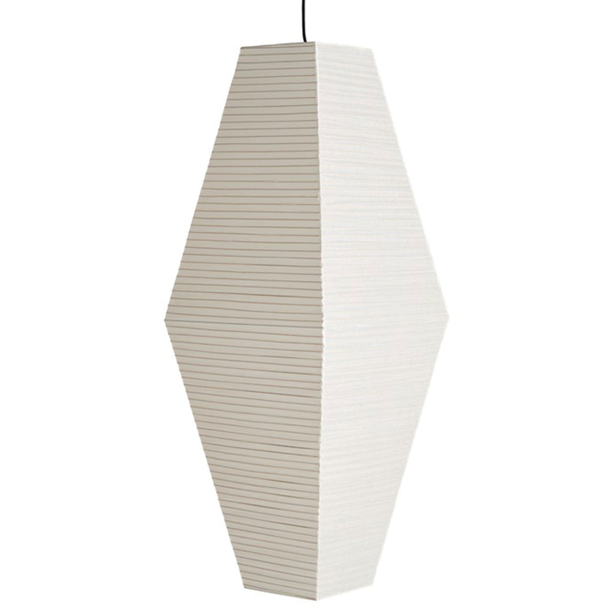 Hay Paper Shade Prism hvid papirlampeskærm, 110 cm, med rillet struktur