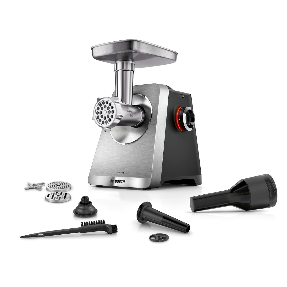Bosch Multipower Series 8 MFWS820M kødkværn i rustfrit stål