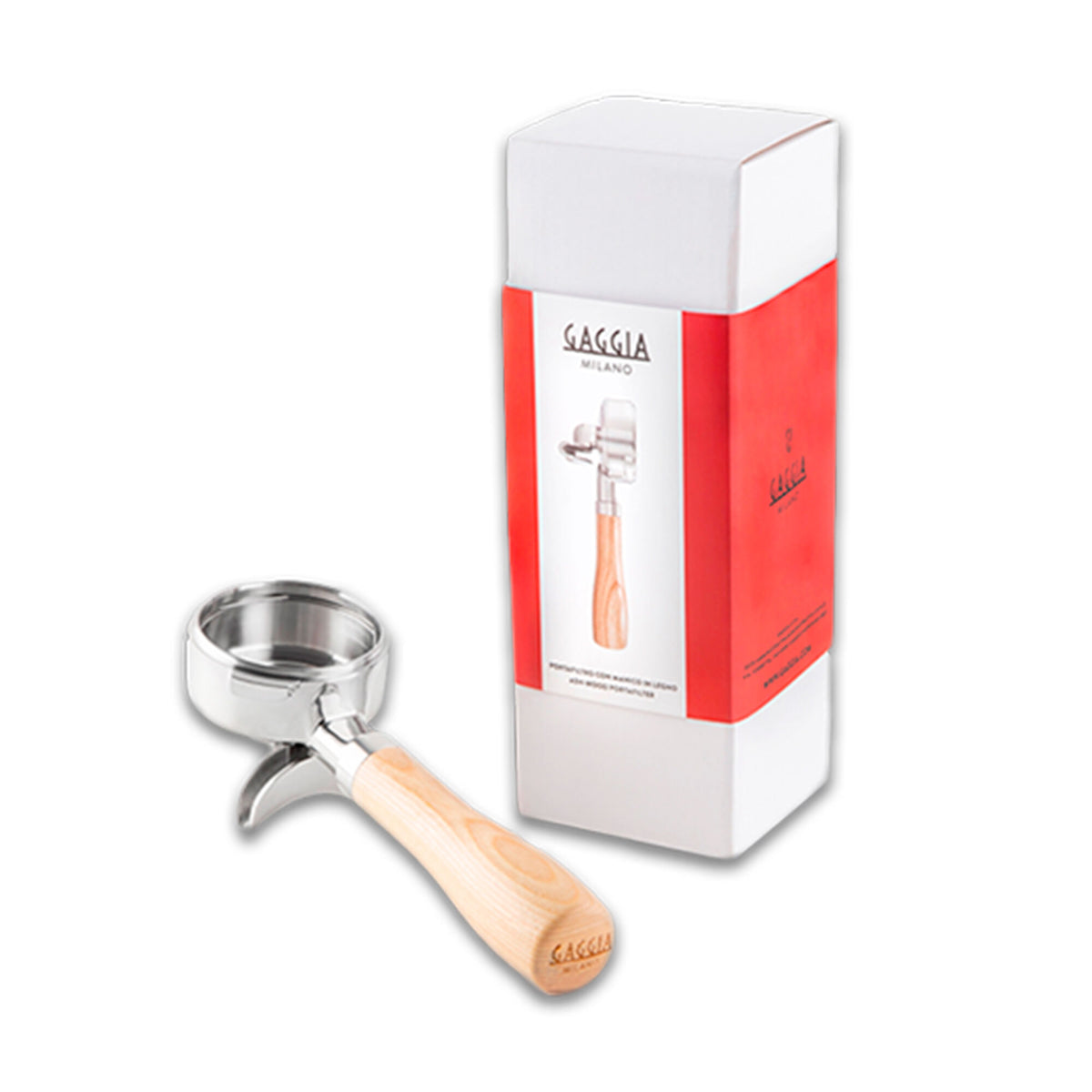 Gaggia portafilter på 58 mm med træ