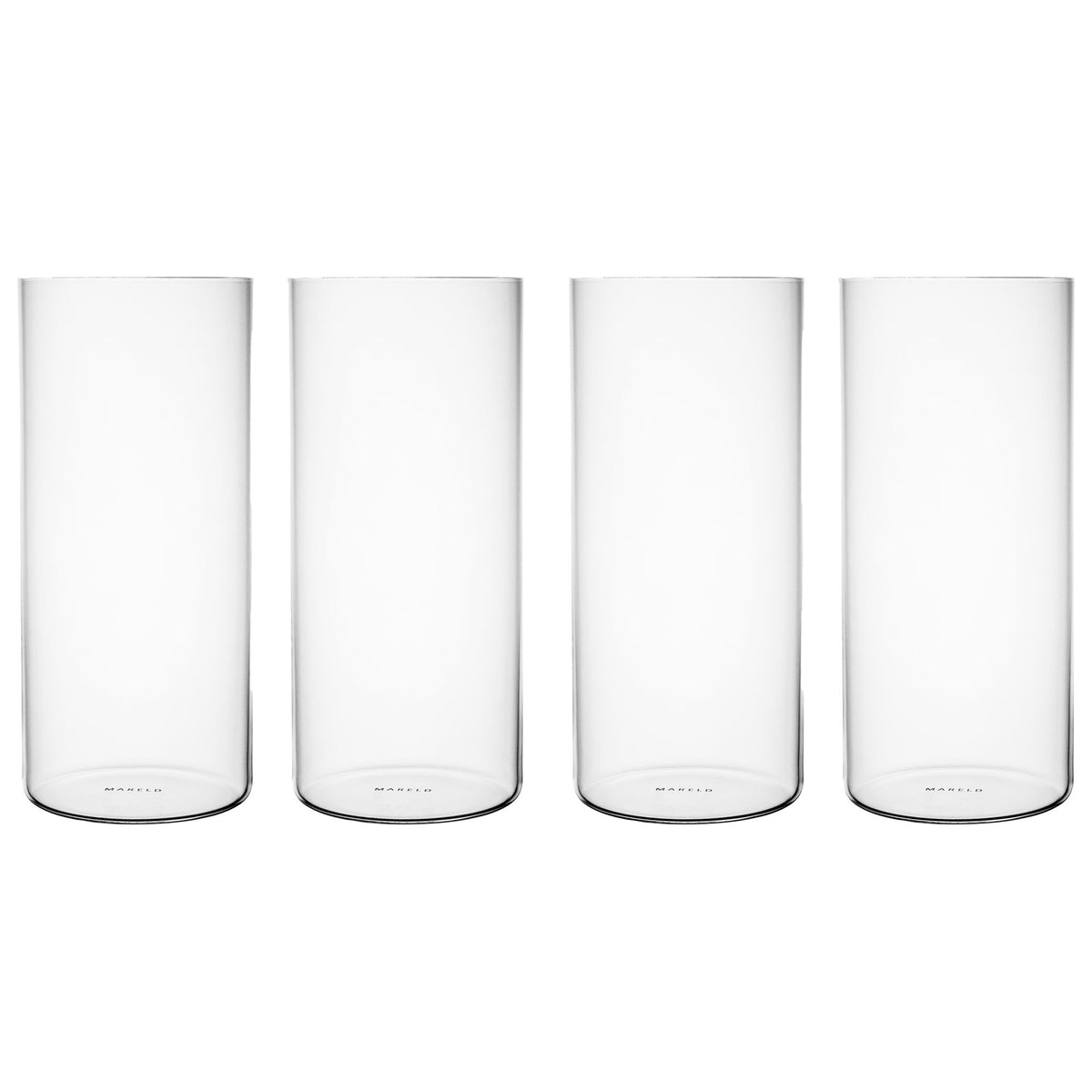 Fire tynde highballglas på 350 ml i blyfri krystal fra Mareld Sippvik