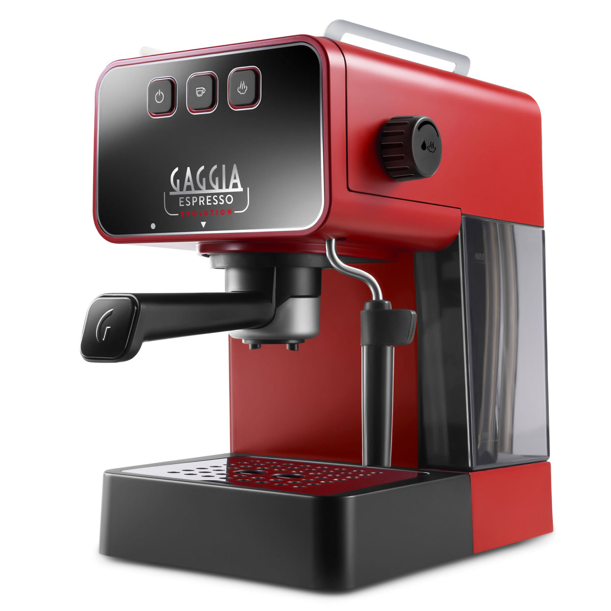 Gaggia Espresso Evolution manuel espressomaskine i farven lava rød