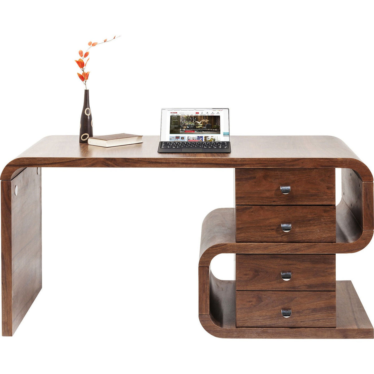 Se KARE DESIGN Soft Snake skrivebord - valnøddefarvet træ, m. 4 skuffer (150x70) ❤ Kæmpe udvalg i Kare Design - Køb online på udsalg og tilbud lige nu ❤ Billig fragt og hurtig levering - Varenummer: Boboonline-21966 og barcode / Ean: 4025621829935 på lager - Udsalg på Møbler,Borde,Kontorborde,Skriveborde,
KARE Design,
Kare Design skriveborde,
Skriveborde med skuffer,
Skriveborde i træ, Spar helt op til 79% - Stort udsalg på over 739 brands