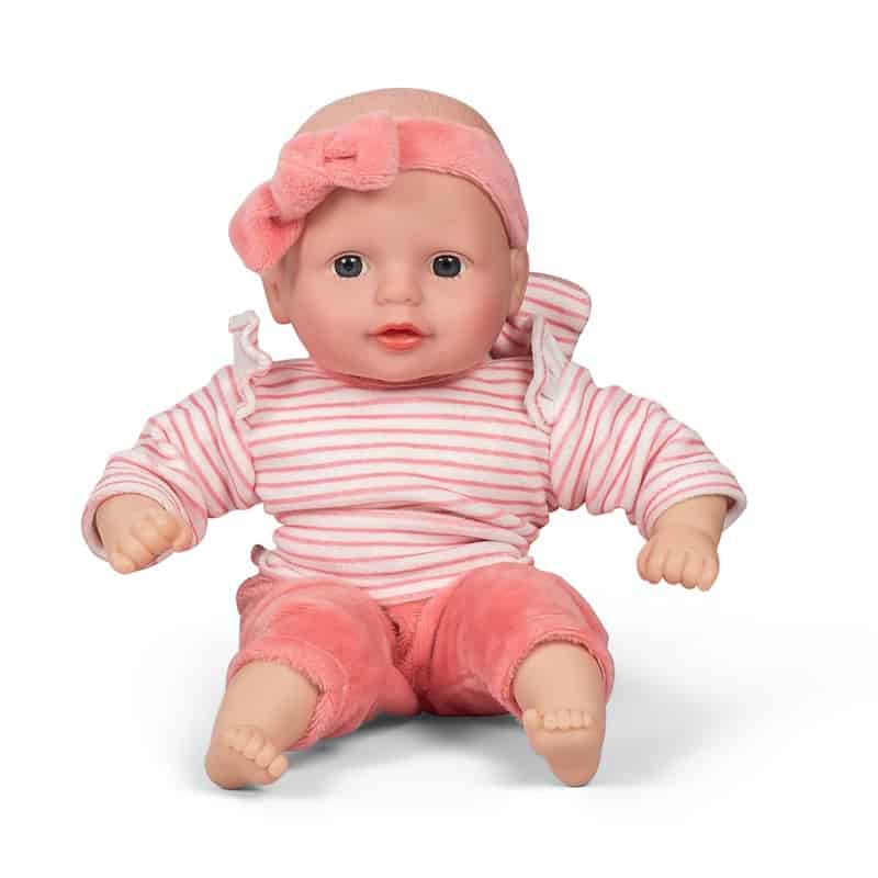 Mamamemo dukken Ida, 30 cm, med blå øjne og uden hår