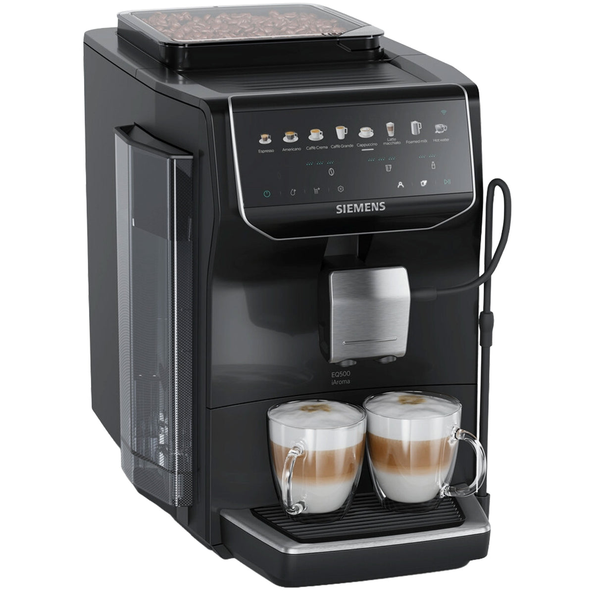 Siemens EQ500 iAroma TP553E07 fuldautomatisk espressomaskine i sort