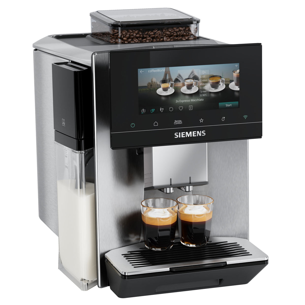 Siemens EQ900 plus iAroma TQ923EZ3 fuldautomatisk espressomaskine i inox